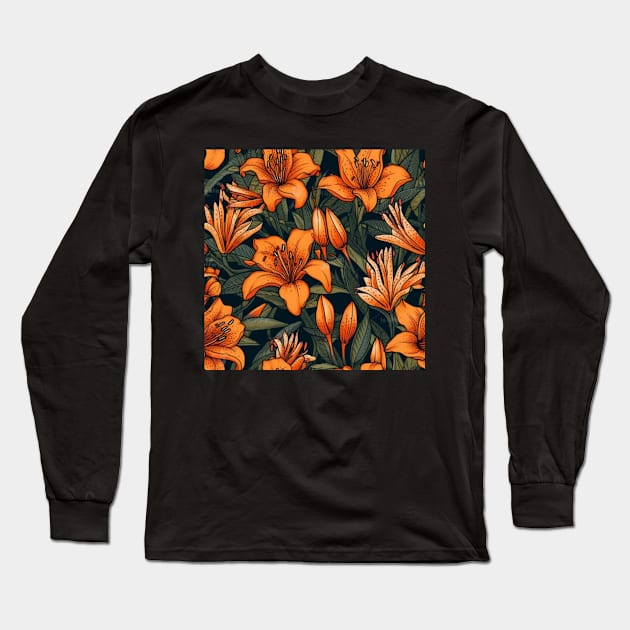 Lillies Long Sleeve T-Shirt by tommytyrer